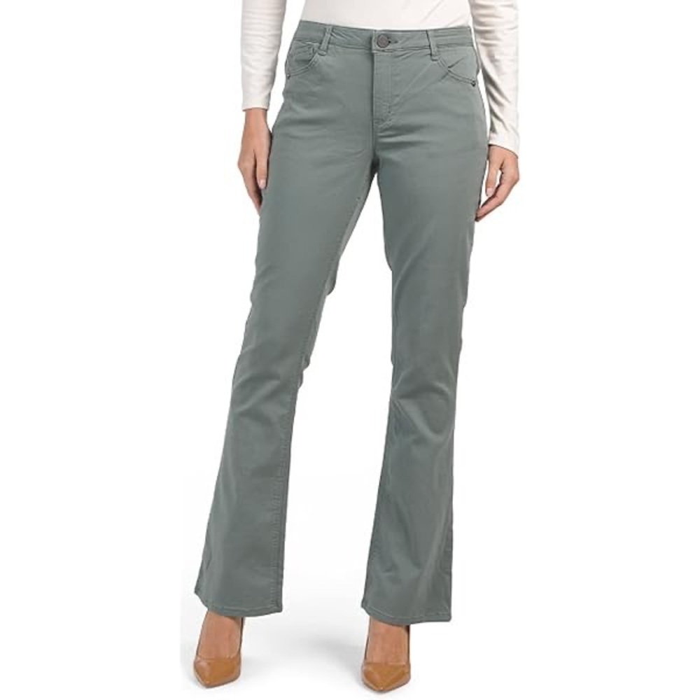 NWT Democracy Women’s Ab"solution® Colored High Rise Bootcut Jeans Size 16 Slate